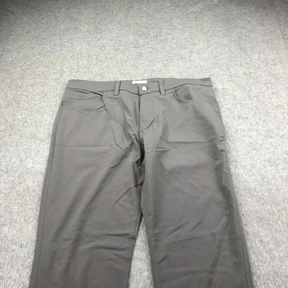 Tasc Pants Mens 35x30 Gray Chino Slim Straight Casual 5-Pocket Tailored Outdoor - Picture 3 of 11